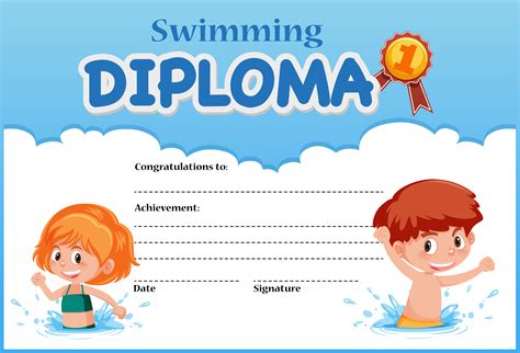 Swimming Certificate Templates Free (6) - TEMPLATES EXAMPLE | TEMPLATES EXAMPLE | Certificate